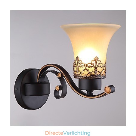 Enkele kop Amerikaanse landelijke vintage metalen wandlamp met glas voor de kantine, woonkamer, entreehal, decoratieve wandlamp Enkele kop Amerikaanse landelijke vintage metalen wandlamp met glas voor de kantine, woonkamer, entreehal, decoratieve wandlamp