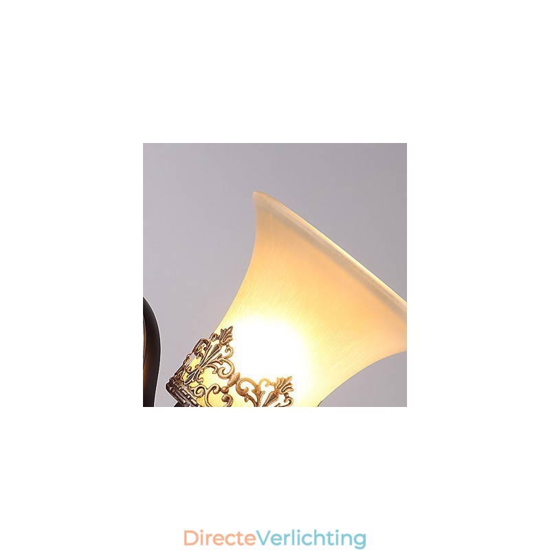 Enkele kop Amerikaanse landelijke vintage metalen wandlamp met glas voor de kantine, woonkamer, entreehal, decoratieve wandlamp