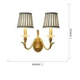 Eenvoudige landelijke traditionele klassieke messingfunctie voor mini-stijl uplight wandlampen wandlamp