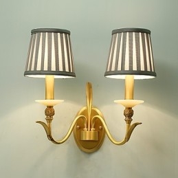 Eenvoudige landelijke traditionele klassieke messingfunctie voor mini-stijl uplight wandlampen wandlamp
