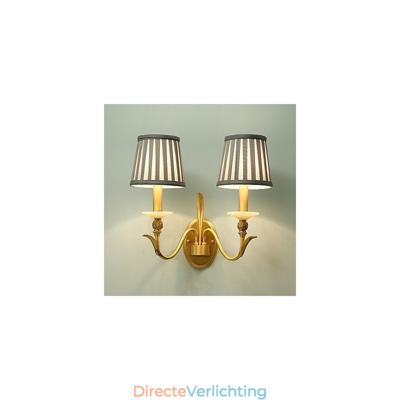 Eenvoudige landelijke traditionele klassieke messingfunctie voor mini-stijl uplight wandlampen wandlamp