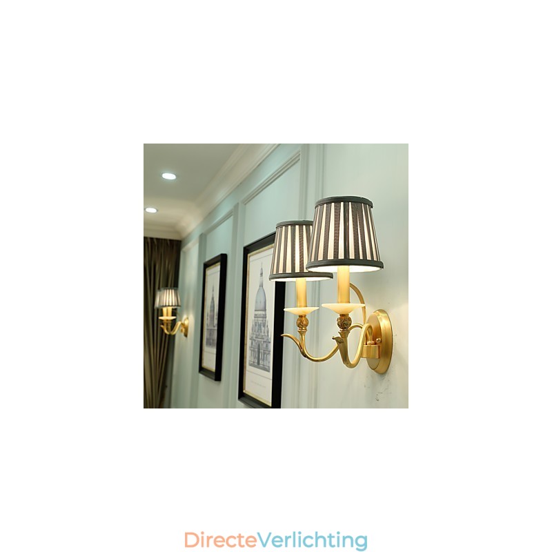 Eenvoudige landelijke traditionele klassieke messingfunctie voor mini-stijl uplight wandlampen wandlamp