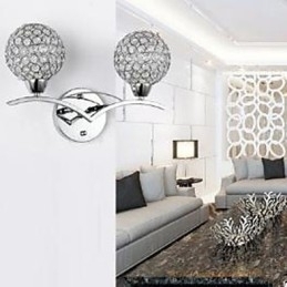 De eenvoud van moderne kristallen lamp Creatieve mode Slaapkamer nachtkastje lamp Eetkamer gangpad verlichting