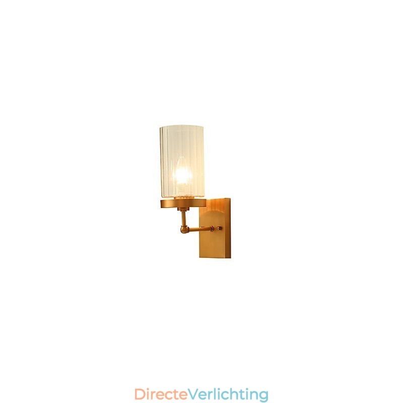 Traditionele klassieke landelijke messingfunctie voor mini-stijl uplight wandlampen wandlamp