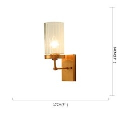 Traditionele klassieke landelijke messingfunctie voor mini-stijl uplight wandlampen wandlamp