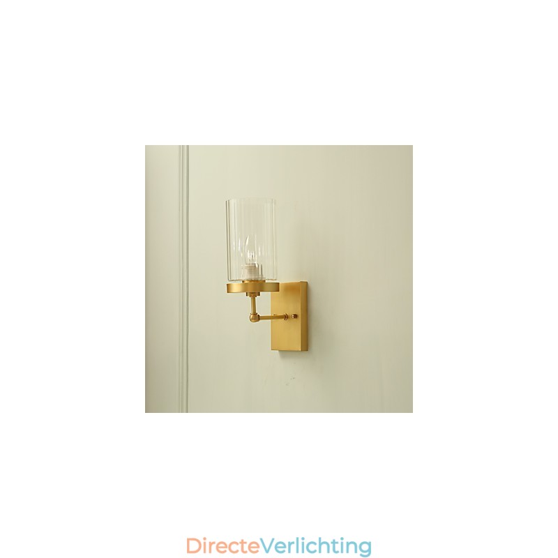 Traditionele klassieke landelijke messingfunctie voor mini-stijl uplight wandlampen wandlamp