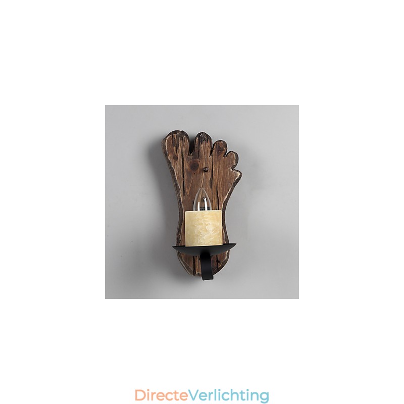 Enkele kop industriële vintage retro houten metalen schilderij kleur wandlamp voor de thuishotel gang decoreren wandlamp