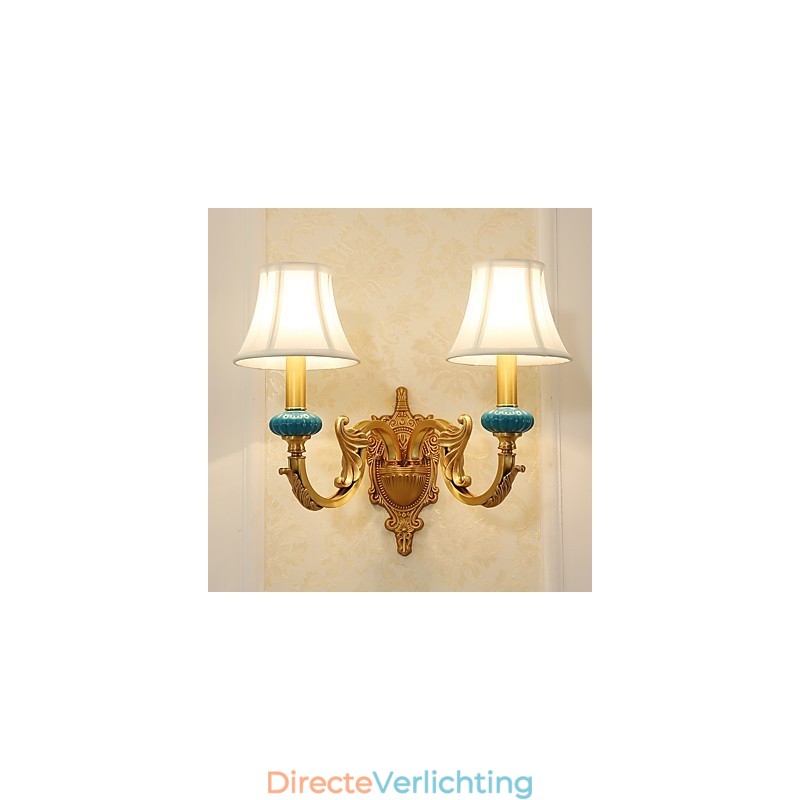 Eenvoudige landelijke traditionele klassieke messingfunctie voor mini-stijl uplight wandlampen wandlamp