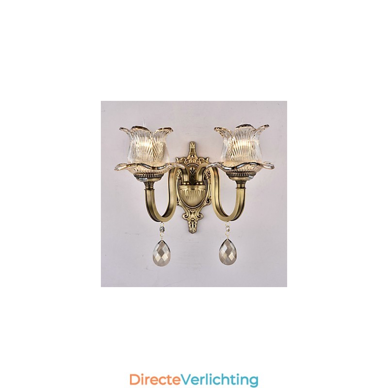 Rustieke Lodge Messing Kenmerk voor Mini Stijl Uplight Wandlampen Wandlamp