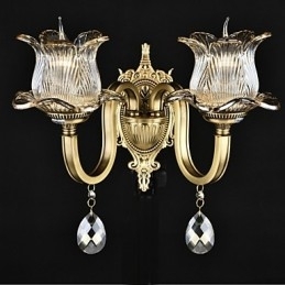 Rustieke Lodge Messing Kenmerk voor Mini Stijl Uplight Wandlampen Wandlamp