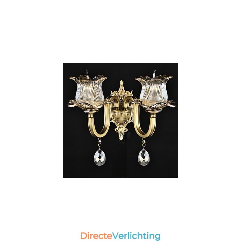 Rustieke Lodge Messing Kenmerk voor Mini Stijl Uplight Wandlampen Wandlamp