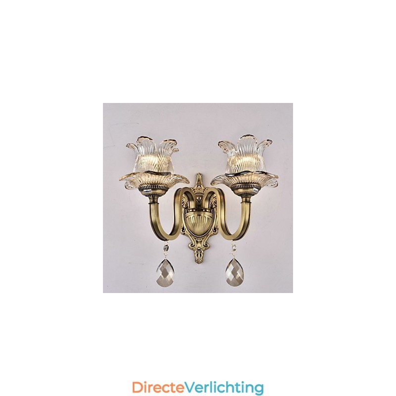 Rustieke Lodge Messing Kenmerk voor Mini Stijl Uplight Wandlampen Wandlamp