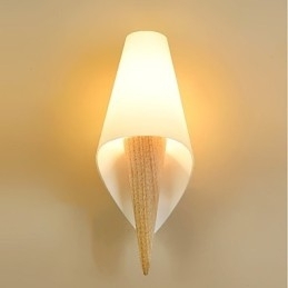 Eenvoudige landelijke functie voor oogbescherming Sfeerverlichting Wandlampen Wandlamp Warme Europese stijl Slaapkamer Wandlamp