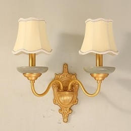 Eenvoudige landelijke traditionele klassieke messingfunctie voor mini-stijl uplight wandlampen wandlamp PU