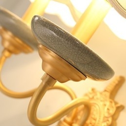 Eenvoudige landelijke traditionele klassieke messingfunctie voor mini-stijl uplight wandlampen wandlamp PU