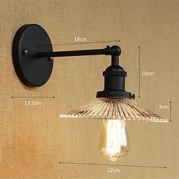 Landelijke retro-schilderijfunctie voor mini-stijl oogbescherming sfeerverlichting wandlampen