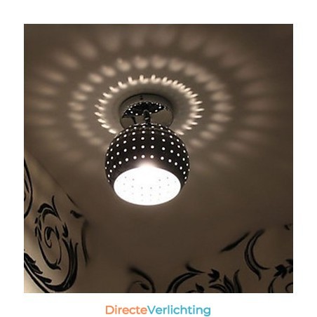 Creatieve poreuze bal esthetische reflectie absorberen koepel licht smeedijzeren lamp