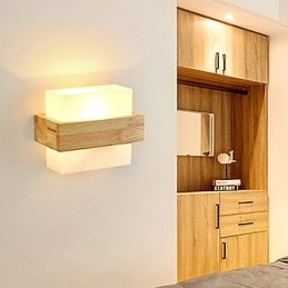 Nieuwigheid Landelijke Functie voor Mini Stijl Oogbescherming Sfeerverlichting Wandlampen Nachtlampje op het Bed Creatieve Balkon Wandlamp