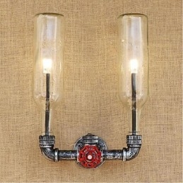Retro Industriële Wind Switch Waterfles Wandlamp Wandlamp