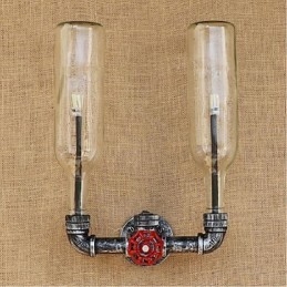 Retro Industriële Wind Switch Waterfles Wandlamp Wandlamp