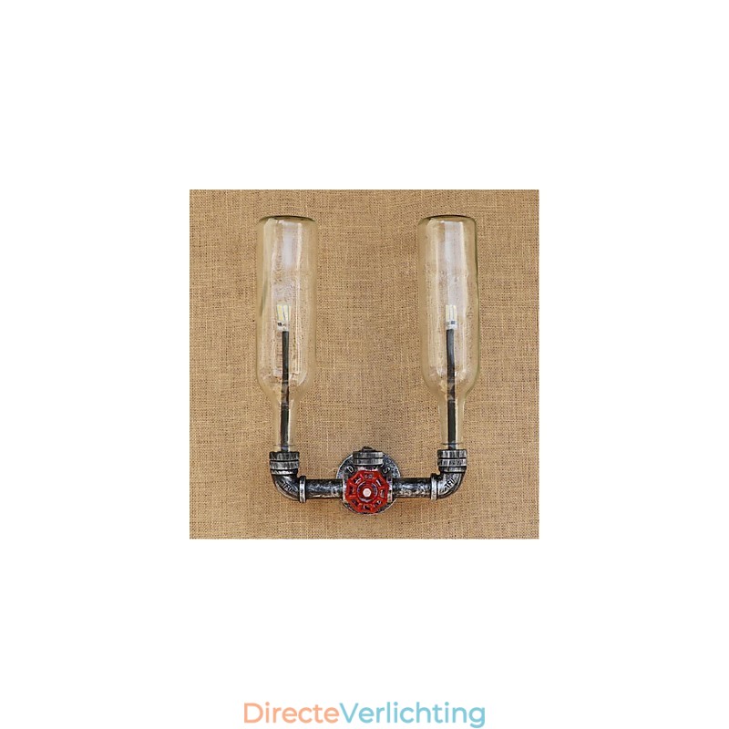 Retro Industriële Wind Switch Waterfles Wandlamp Wandlamp