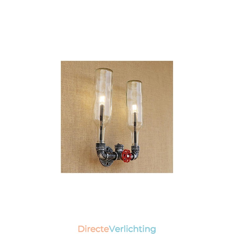 Retro Industriële Wind Switch Waterfles Wandlamp Wandlamp
