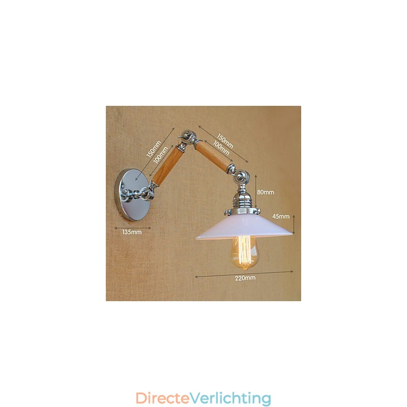 Moderne eigentijdse chromen functie voor Swing Arm Ambient Light Swing Arm Lights Wandlamp