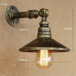 Industriële stijl Nordic waterpijp wandlamp wandlamp