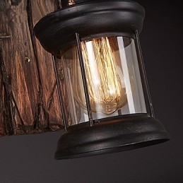 Enkele kop industriële vintage retro houten metalen schilderij kleur wandlamp voor de thuishotel gang decoreren wandlamp
