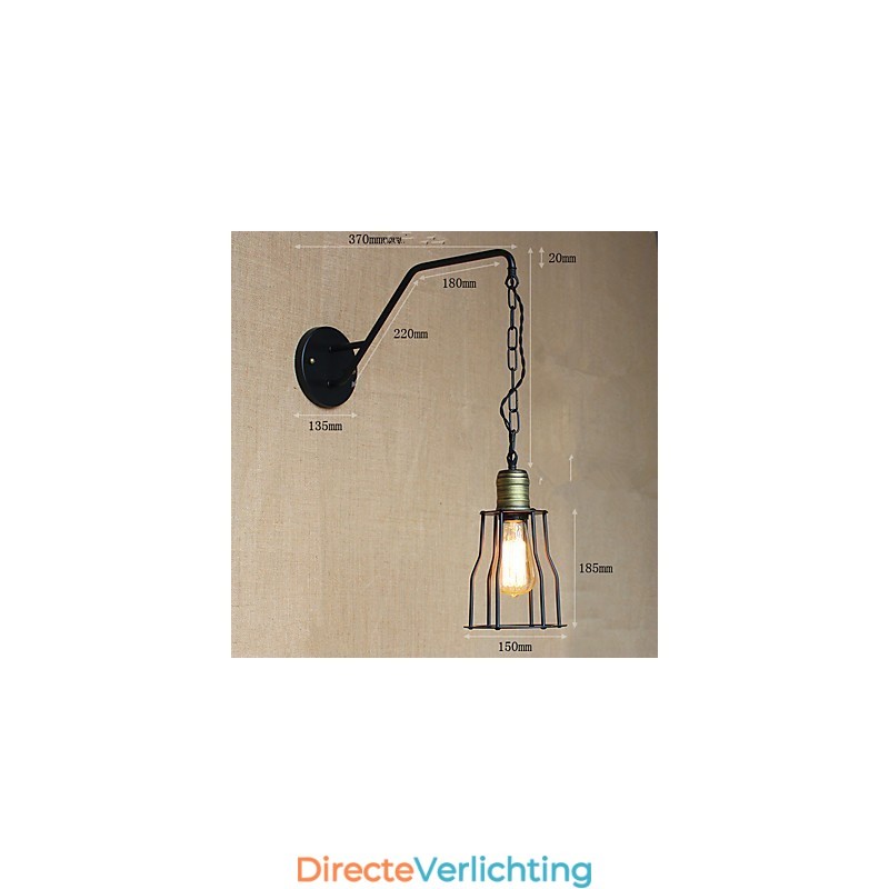 Restaurant Café Ketting Gangen Ijzeren Wandlamp