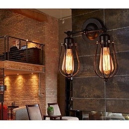 Retro Grapefruit American Village Iron Antique Restaurant Gang Gang Wandlamp Wandlamp