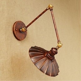 Lange arm Half roest Retro Creatieve Nostalgische Intrekbare Opvouwbare Wandlampen Wandlamp