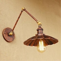 Lange arm Half roest Retro Creatieve Nostalgische Intrekbare Opvouwbare Wandlampen Wandlamp
