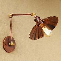 Lange arm Half roest Retro Creatieve Nostalgische Intrekbare Opvouwbare Wandlampen Wandlamp