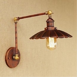 Lange arm Half roest Retro Creatieve Nostalgische Intrekbare Opvouwbare Wandlampen Wandlamp