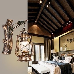 Rustieke Lodge Schilderij Kenmerk voor Mini Stijl Uplight Wandlampen Wandlamp