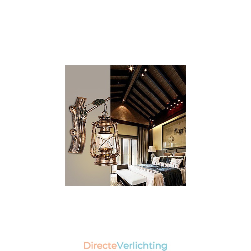 Rustieke Lodge Schilderij Kenmerk voor Mini Stijl Uplight Wandlampen Wandlamp