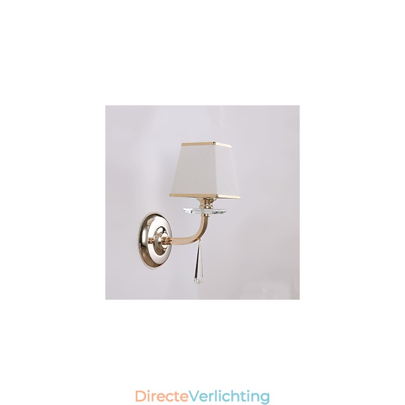 Moderne eigentijdse gegalvaniseerde functie voor wandlampen met kristalsfeerverlichting