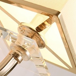 Moderne eigentijdse gegalvaniseerde functie voor wandlampen met kristalsfeerverlichting