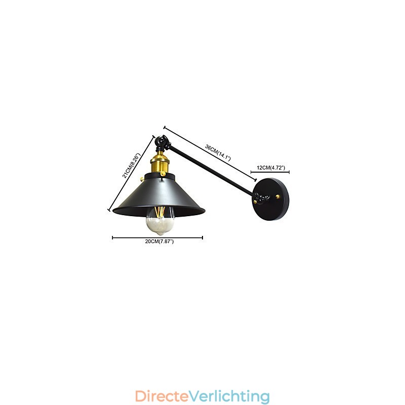 Buzz Wall Iron Wandlamp Dumb Black Lightsaber Lamp Aan De Muur