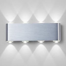 Moderne lichte aluminium inbouw wandlamp geïntegreerd