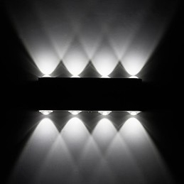 Moderne lichte aluminium inbouw wandlamp geïntegreerd