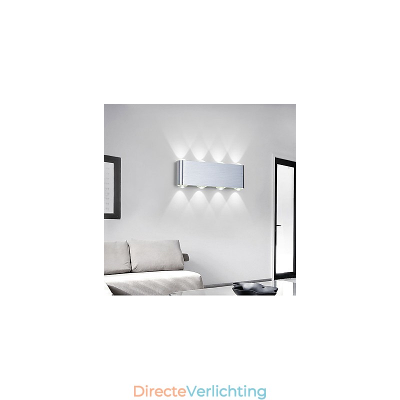 Moderne lichte aluminium inbouw wandlamp geïntegreerd