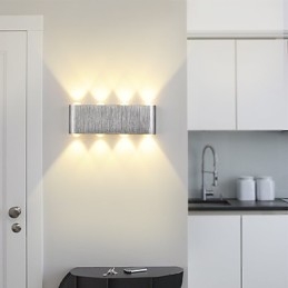 Moderne lichte aluminium inbouw wandlamp geïntegreerd