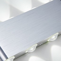 Moderne lichte aluminium inbouw wandlamp geïntegreerd