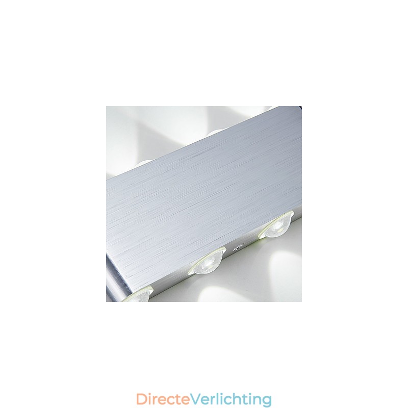 Moderne lichte aluminium inbouw wandlamp geïntegreerd