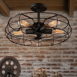 De Amerikaanse Landelijke Industriële Designer Lamp Gepersonaliseerde Lamp Europese Retro Ventilator Plafondlampen