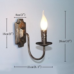 Antieke Wandlamp Kaars Vorm Eenvoudige Gang Balkon Lamp Wandlamp