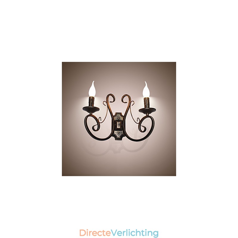 Nieuwe Retro Attic Amerikaanse Stijl Retro Wandlamp Slaapkamerlamp Wandlamp Kaarslamp
