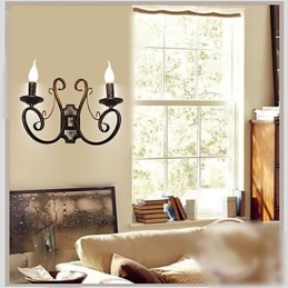Nieuwe Retro Attic Amerikaanse Stijl Retro Wandlamp Slaapkamerlamp Wandlamp Kaarslamp